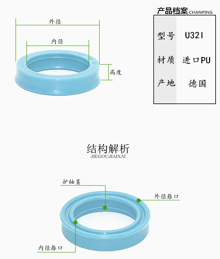 日本NOK/德國CHK優(yōu)質(zhì)聚氨酯U32I液壓油封 密封件 規(guī)格齊全